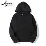 Liyaa Fashion Brand Men's Hoodies 2020 Spring Autumn Male Casual Hoodies Sweatshirts Men's Solid Color Hoodies Sweatshirt Tops