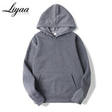 Liyaa Fashion Brand Men's Hoodies 2020 Spring Autumn Male Casual Hoodies Sweatshirts Men's Solid Color Hoodies Sweatshirt Tops