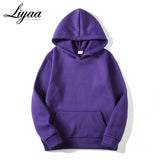 Liyaa Fashion Brand Men's Hoodies 2020 Spring Autumn Male Casual Hoodies Sweatshirts Men's Solid Color Hoodies Sweatshirt Tops