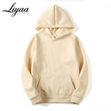 Liyaa Fashion Brand Men's Hoodies 2020 Spring Autumn Male Casual Hoodies Sweatshirts Men's Solid Color Hoodies Sweatshirt Tops